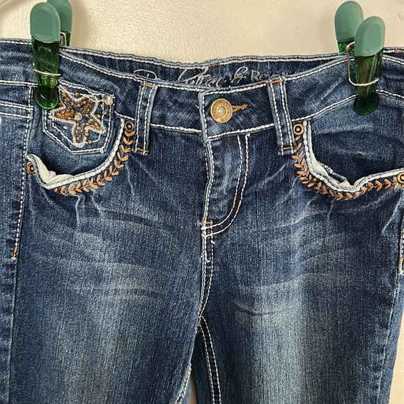 Revolution By Revolt Girls Jeans Embellished Size 10 - Picture 3 of 8